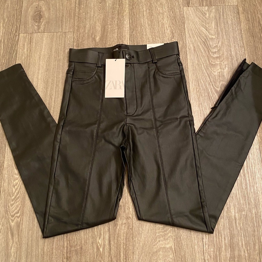 Black Faux Leather